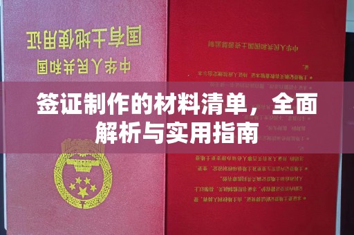 镇平签证制作的材料清单，全面解析与实用指南
